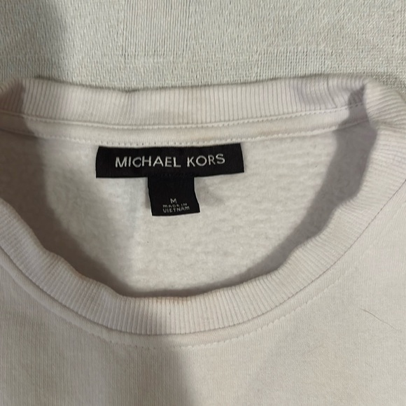 NWOT Michael Kors white sweatshirt - Picture 2 of 4